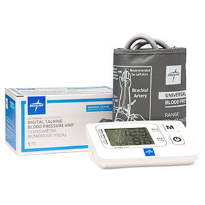 Medline MDS1001UT Automatic Digital Blood Pressure Unit with Universal-Sized Cuff and Talking Feature Logo Vector's thumbnail