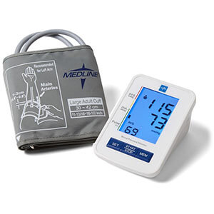 Medline MDS4001LA Automatic Digital Blood Pressure Monitor with Large Adult Cuff Logo Vector's thumbnail