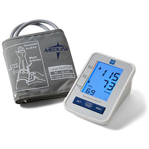 Download Medline MDS4001LAT Talking Automatic Digital Blood Pressure Monitor with Large Adult Cuff Vector Logo
